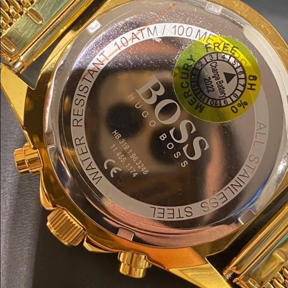 HB1513703 - Hugo Boss Men’s Ocean Gold Steel Watch - Picture 9 of 11